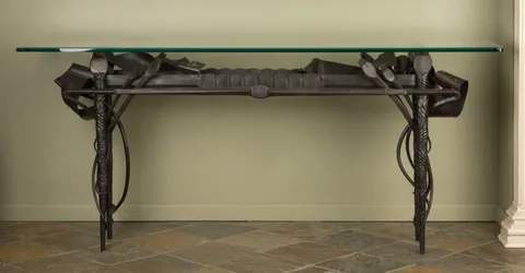 Outstanding & Unusual Console Table by Albert Paley, sold Mar 2019
