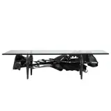 Albert Paley, Painted Steel Coffee Table, Mid-20th Century