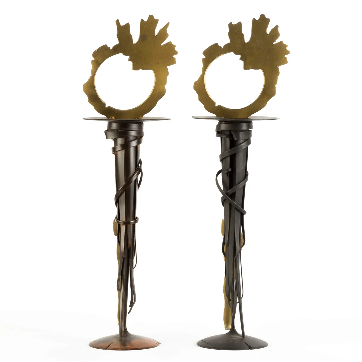 Two Similar Candlesticks by Albert Paley, sold Sep 2017