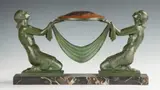 Pierre le Faguays, Art Deco Patinaed Metal Sculpture