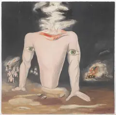 František Maria Černý, Untitled, 1944, Oil on plywood
