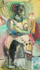Werner Liebmann, Auch Du, 1996, Öl auf Leinwand
