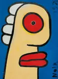 Thierry Noir, "Red Lips"