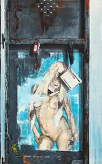 Katrin Heichel, "Spind", 2010, Öl auf Leinwand