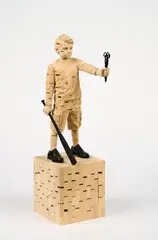 Gerhard Demetz, "Keep my old dreams", Linden-Holz, teils farbig gefasst