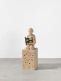Gerhard Demetz, "A Day Has Become Bloody", Lindenholz, teilweise farbig gefasst