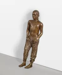 Stella Hamberg, Das Mädchen, 2010, Bronze, gold-braun patiniert