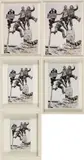 Andrea Faciu, Menschenflaggen, 2010, Jeweils: C-Print. Auf Aluminium kaschiert. In Holzrahmen