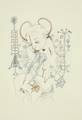 Hanna Nitsch, Brüderchen und Schwesterchen, 2010, Tusche auf Papier