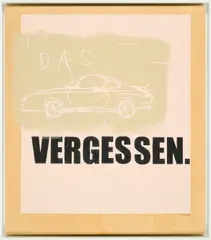 Birgit Brenner, Vergessen, 2015, Acryl auf Papier, collagiert auf Pappelsperrholz