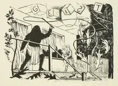 Tilo Baumgartel, Geist, 2006, Lithographie auf Hahnemühle (Wasserzeichen)