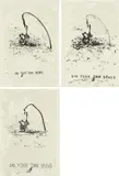 Julia Oschatz, Konvolut von 3 Monotypien, 2008, Jeweils: Monotypie auf Velin