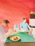 Irene Bisang, Ohne Titel, 2005, Öl auf Holz
