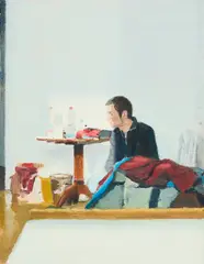 Irene Bisang, Ohne Titel, 2005, Öl auf MDF-Platte
