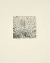 Matthias Weischer, Ohne Titel (Landschaft 3), 2009, Radierung auf Hahnemühle (Wasserzeichen)