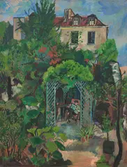 Suzanne Valadon, "Les jardins de la rue Cortot", 1922, Öl auf Leinwand