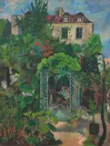 Suzanne Valadon, "Les jardins de la rue Cortot", 1922, Öl auf Leinwand