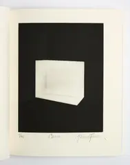 Carn (für Parkett 25) by James Turrell, 1967/1990, Aquatinta auf Zerkall Bütten, in Parkett-Ausgabe eingebunden, sold Oct 2023