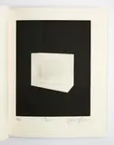 James Turrell, Carn (für Parkett 25), 1967/1990, Aquatinta auf Zerkall Bütten, in Parkett-Ausgabe eingebunden