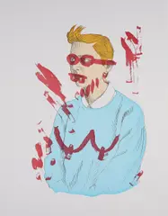 Lucy McKenzie, Ohne Titel (für Parkett 76), 2006, Farbserigrafie auf Somerset (Wasserzeichen)