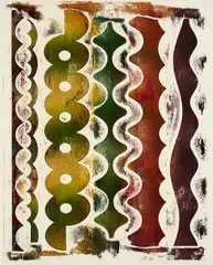 Lineament Monotypes (für Parkett 26) by Philip Taaffe, 1990, Monotypie auf Japan. Mit Mappe, sold Oct 2023
