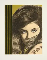 Richard Phillips, Miss Parkett (für Parkett 71), 2004, Farblithografie auf leichtem Karton