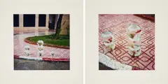 Yto Barrada, Aquariums for Sale on a Rainy Day, Tangier (für Parkett 91), 2001, Serie von 2 C-Prints auf leichtem Karton. Mit Mappe aus leichtem Karton