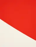 Red Curve (für Parkett 56) by Ellsworth Kelly, 1999, Farblithografie auf leichtem Karton. Mit Klarsichthülle und Umschlag, sold Oct 2023