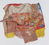 El Anatsui, Diaspora (für Parkett 90), 2012, Archival Print auf Baumwollstoff, handvernäht