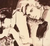Elizabeth Peyton, Oscar and Bosie (für Parkett 53), 1998, Farblithografie auf handgefärbtem Somerset Satin mit Perlenglanzstaub
