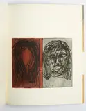 Georg Baselitz, Gesicht und Träne (für Parkett 11), 1986, Kaltnadelradierung auf Zerkall Bütten, in Parkett-Ausgabe eingebunden