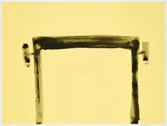 Andrea Büttner, Piano Stool (für Parkett 97), 2015, Farbserigrafie auf leichtem Karton