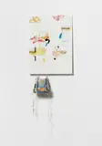 Helen Marten, Gourmet Grandchildren (für Parkett 92), 2013, Farbserigrafie und C-Print auf Aluminium, Aluminiumwandleiste,