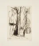 Per Kirkeby, Ohne Titel, 1987, Radierung auf Bütten