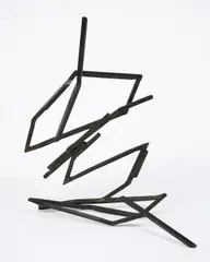 Robert Schad, Maquette, 2007, Stahl, schwarz patiniert