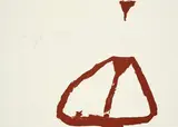 Joseph Beuys, Aus: Zeichen aus dem Braunraum, 1984, Farbserigrafie auf dünnem Velin