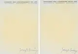 Joseph Beuys, Aus: Fettbriefe, 1973, Jeweils: Briefpapier mit Fett