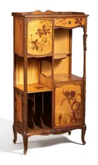 Jugendstil Étagère by Louis Majorelle, Um 1900-1910, Nussbaum, sold May 2023