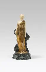 Iphigenie by Ferdinand Preiss, bronze, ivory, stone; signed at the back: "Preiss.", sold Jun 2017