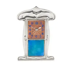 'TUDRIC' MANTEL CLOCK, CIRCA 1910 by Liberty & Co., 1910, pewter, sold Apr 2026