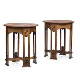 Liberty & Co., MATCHED PAIR OF ARTS & CRAFTS LAMP TABLES, CIRCA 1910