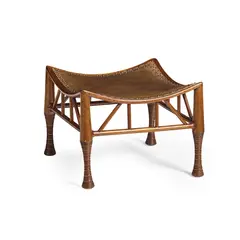 'THEBES' STOOL, CIRCA 1890 by Liberty & Co., 1890, mahogany, sold Oct 2024