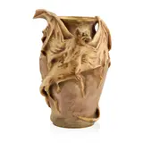 Amphora, 'BAT' VASE. CIRCA 1905, 1905, glazed and gilded earthenware
