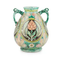 Della Robbia Pottery, ARTS & CRAFTS TWIN-HANDLED VASE, CIRCA 1900, 1900