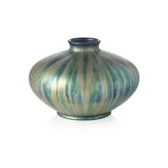 VASE, CIRCA 1900 by Zsolnay, 1900, 'eosin' lustre-glazed ceramic, sold Apr 2024