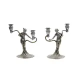 Wmf, TWO JUGENDSTIL CANDLESTICKS, CIRCA 1900, 1900