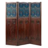 Liberty & Co., ARTS & CRAFTS THREE-FOLD SCREEN, CIRCA 1900