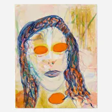 Jutta Koether, I Loved You Once, 2000, acrylic on canvas