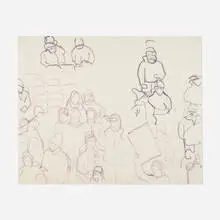 Thomas Eggerer, Softball, 2001, acrylic and graphite on paper