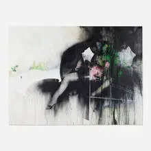 Matthew Greene, Black Dreams of the Narcotic Priestess, 2004, mixed media, acrylic and ink on canvas